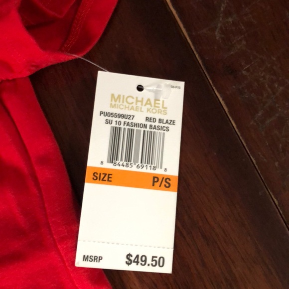 NWT Red MK Top - Picture 4 of 6